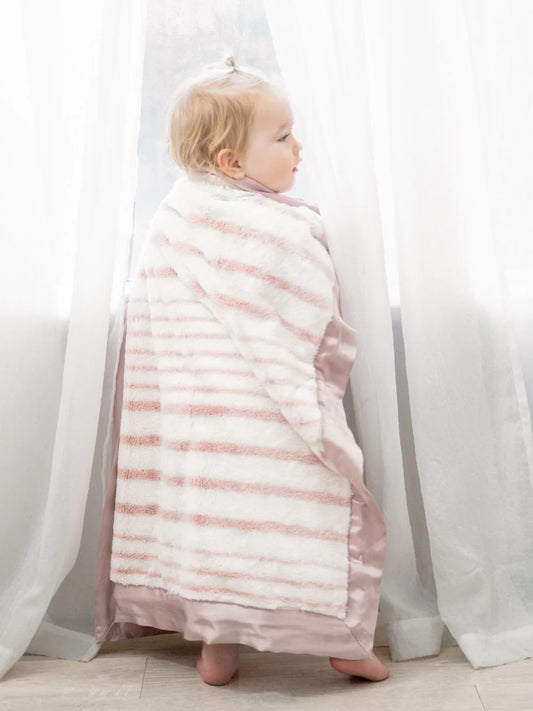 Little Giraffe - Luxe Strand Blanket Dusty Pink