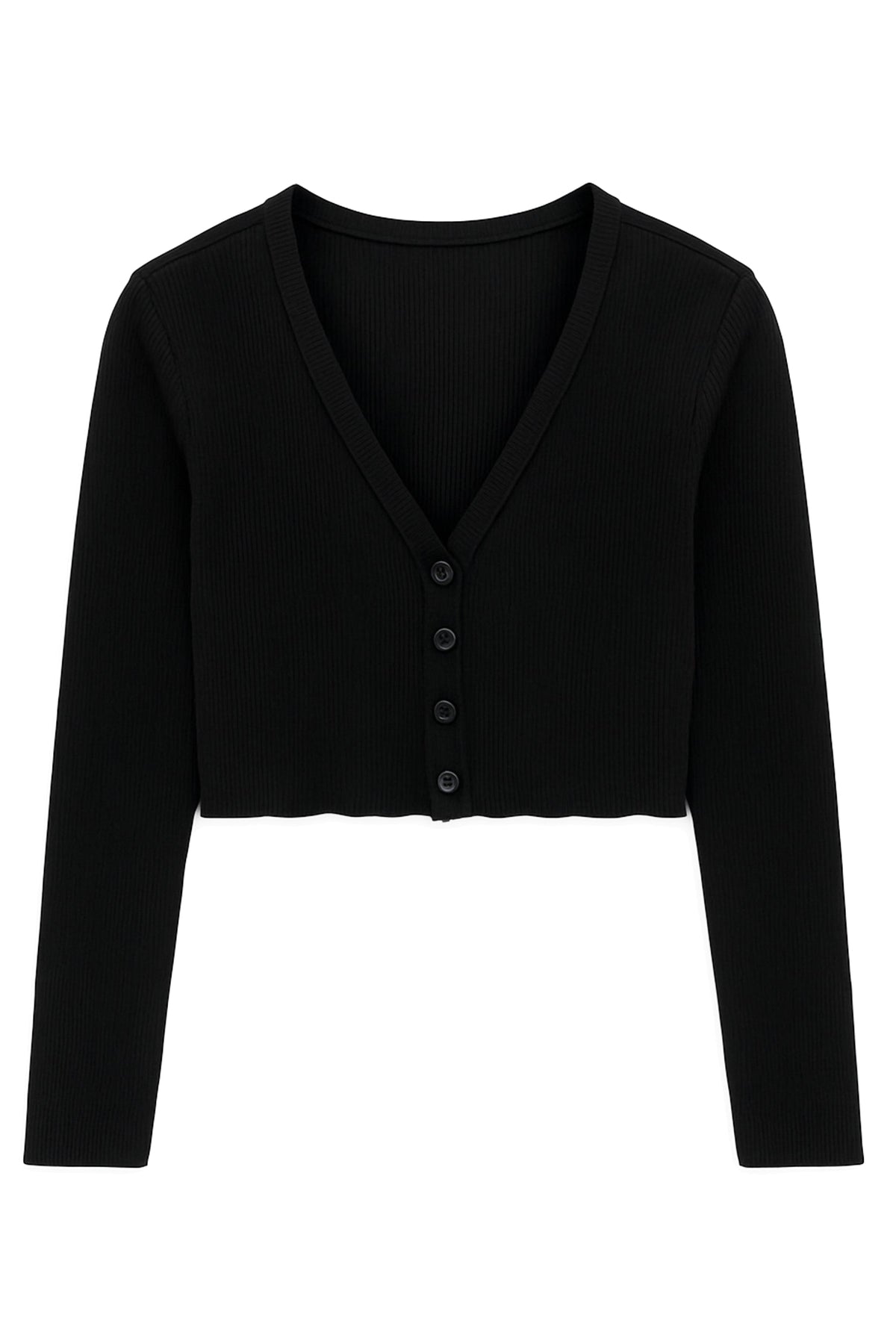 KATIE J NYC LIVI LS CARDIGAN BLACK