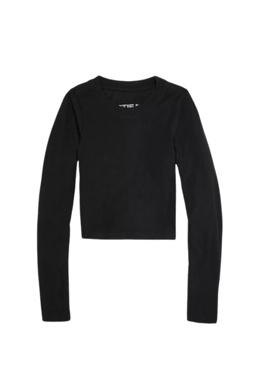 Katie J - BG - Livi Solid Ribbed Long Sleeve - Black