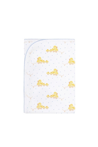 Nellapima - Blue Ducks Print Blanket