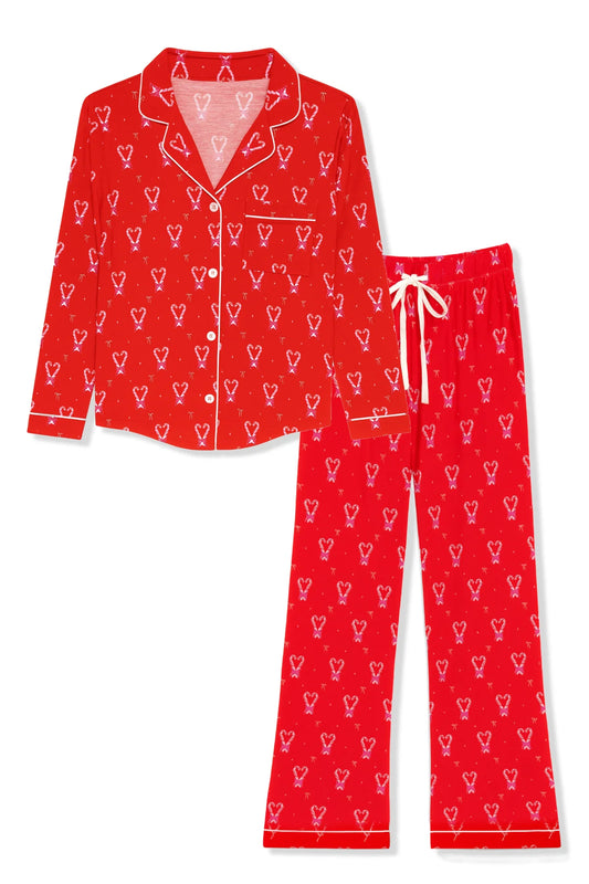 KATIE J NYC - JUNIOR MAIA PRINTED LOUNGE SET - CHRISTMAS PRINT