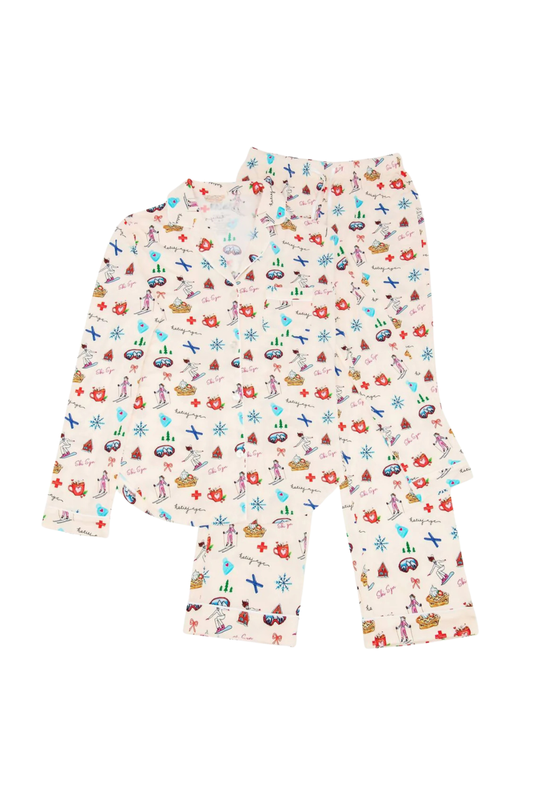 KATIE J NYC - JUNIOR MAIA PRINTED LOUNGE SET - SKI SZN PRINT