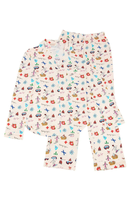 KATIE J NYC - JUNIOR MAIA PRINTED LOUNGE SET - SKI SZN PRINT