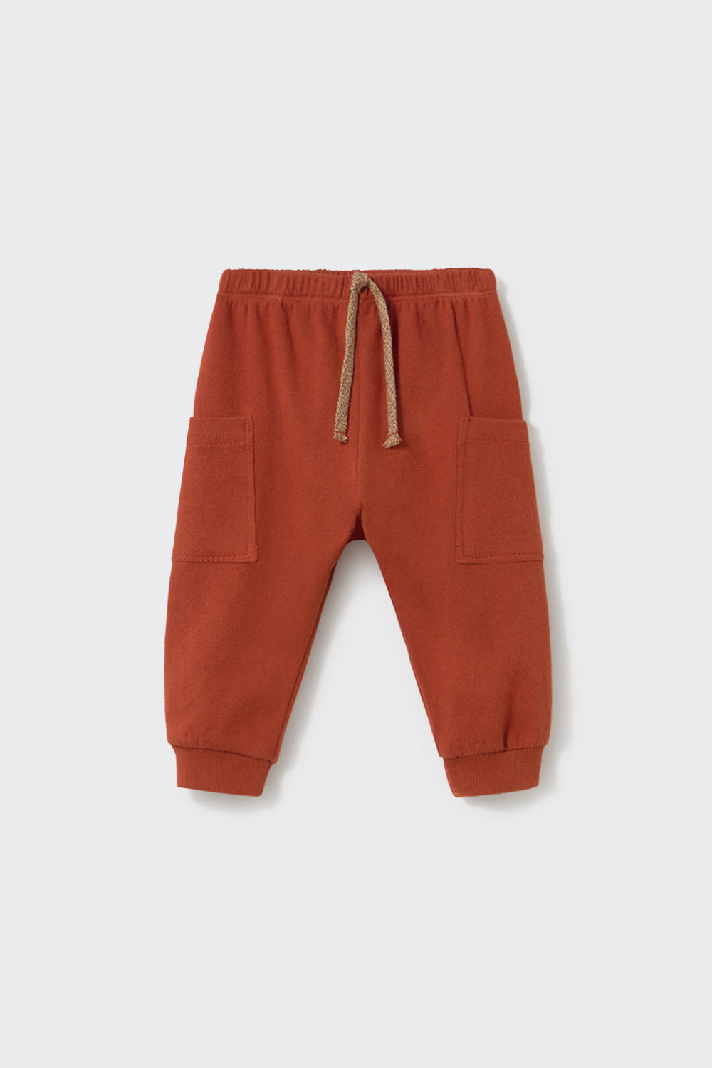 COZMO - BBY - BRUSHED SOFT KNIT CARGO PANTS - GINGER