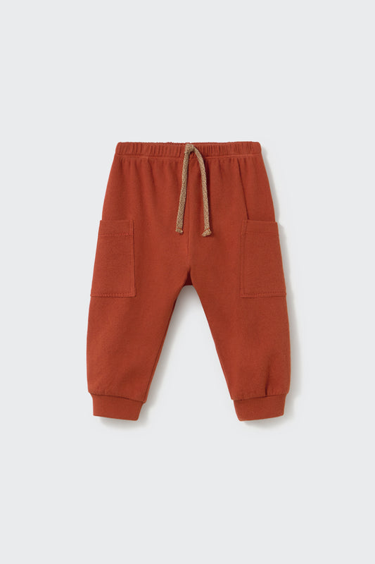 COZMO - BBY - BRUSHED SOFT KNIT CARGO PANTS - GINGER