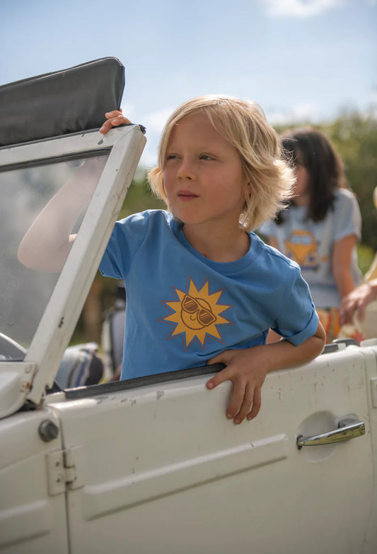 MON COEUR - TB - RECYCLED COTTON SUNSHINE T-SHIRT - MARINA