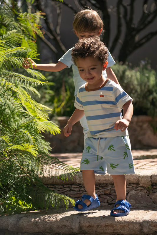 MON COEUR - TB - RECYCLED COTTON PALM TREE SHORT - ANGEL FALLS