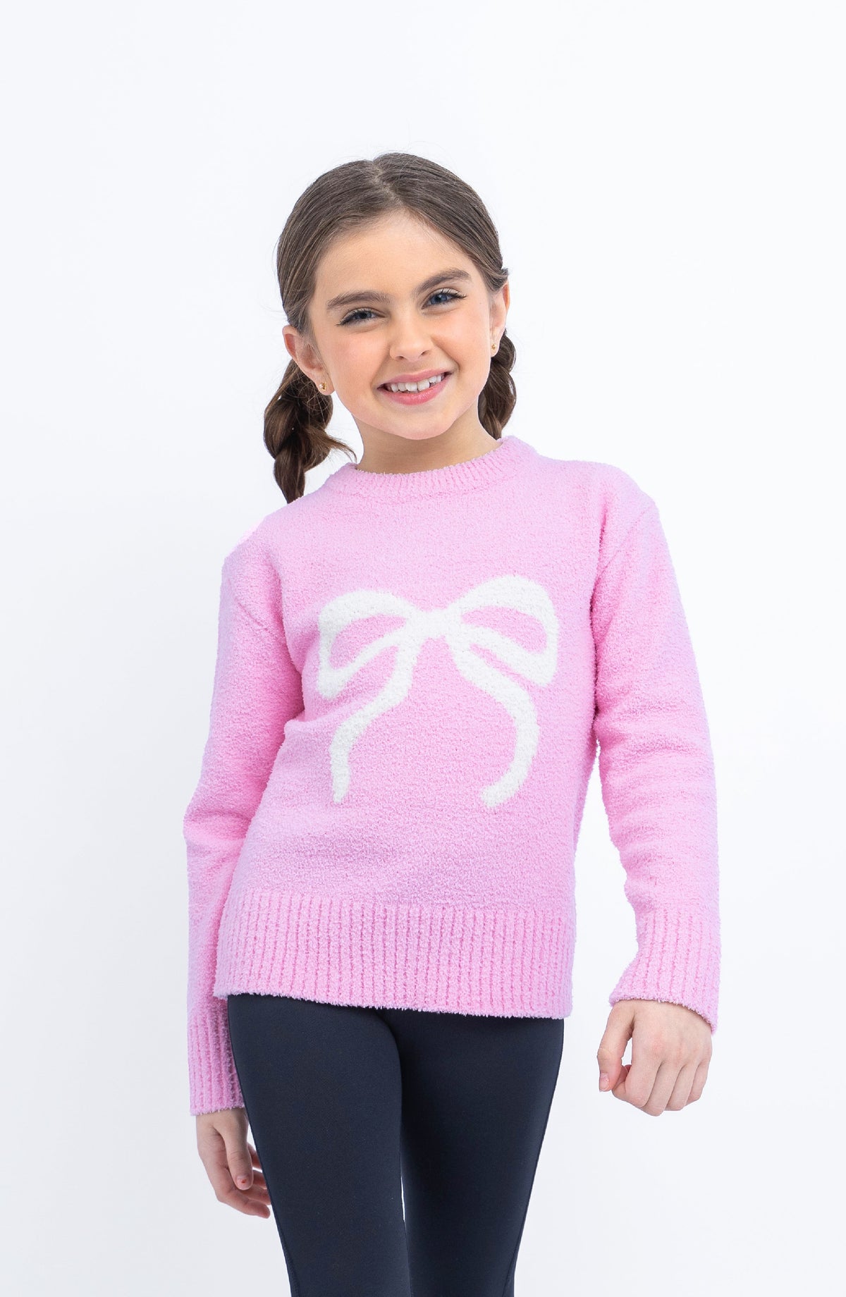 LIMEAPPLE - BG - BOW SWEATER - PINK