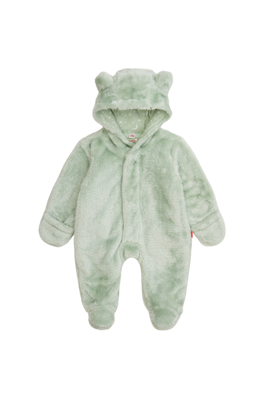 Magnificent Baby-BBY-Soft Minky Bear Footie-Green