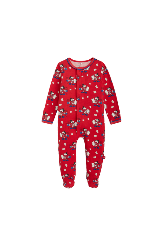 Magnetic Me -BBY- Right FIt Footie - Red Cocoa Club