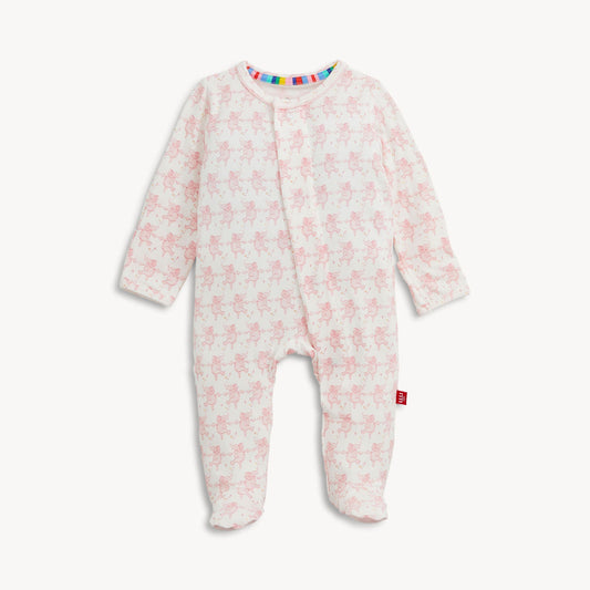 MAGNETIC ME - BBY - TRUNKETTES PINK MODAL FOOTIE