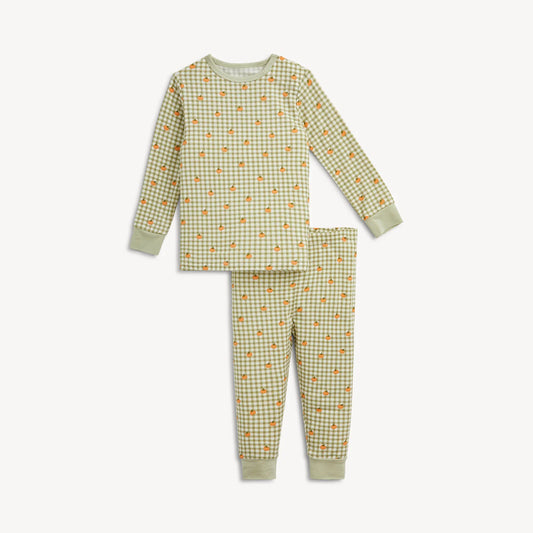MAGNETIC ME - TB - PUMPKIN PLAID MODAL L/S LNG PANT PJ