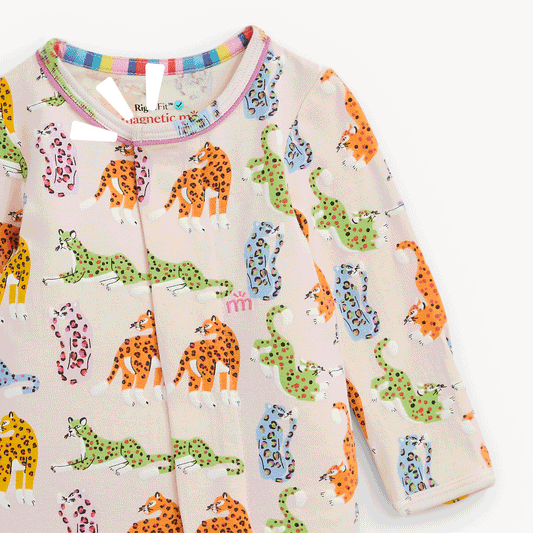 MAGNETIC ME - BBY - LEOPARD QUEENS RF FOOTIE