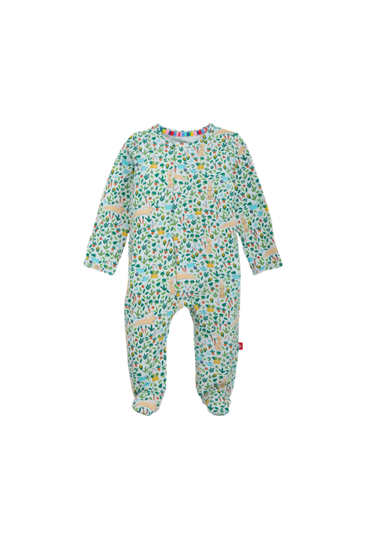 MAGNETIC ME - BBY - BUNNY GARDEN MODAL MAGNETIC FOOTIE - MULTI