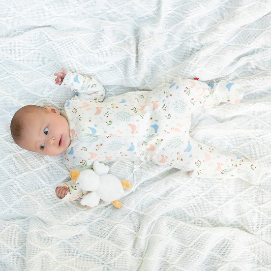 MAGNETIC ME - BBY - ORGANIC COTTON FOOTIE - CHICKEN TENDER
