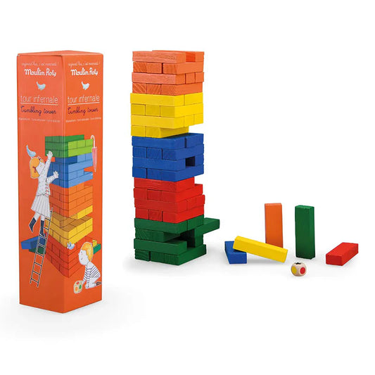 Speedy Monkey-T&B-Wooden Tumbling Tower-Moulin Roty