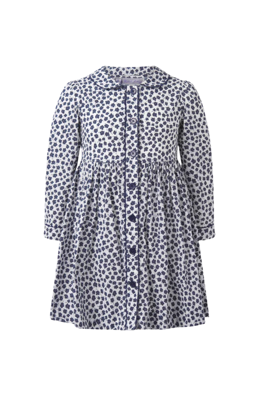 Rachel Riley - TG - Navy Floral Button Front Dress