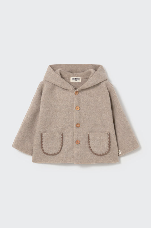 COZMO - BBY - SOFT BAMBOO COAT - STONE