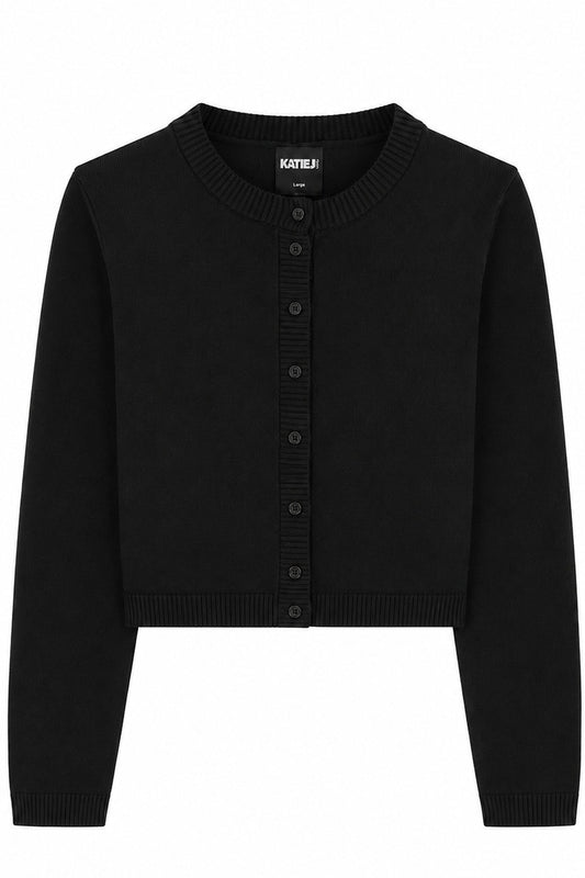 KATIE J NYC NEVADA CARDIGAN BLACK