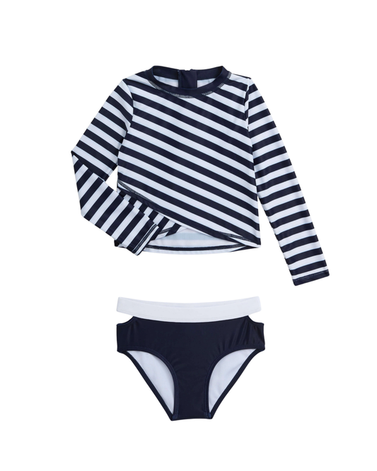 APPAMAN - TG - OCEANA RASH GUARD SET - NAVY STRIPES