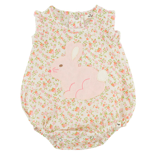 OH BABY! - BBY - POPPY SPRIG PROFILE BUNNY RUFFLE BUBBLE - BLUSH
