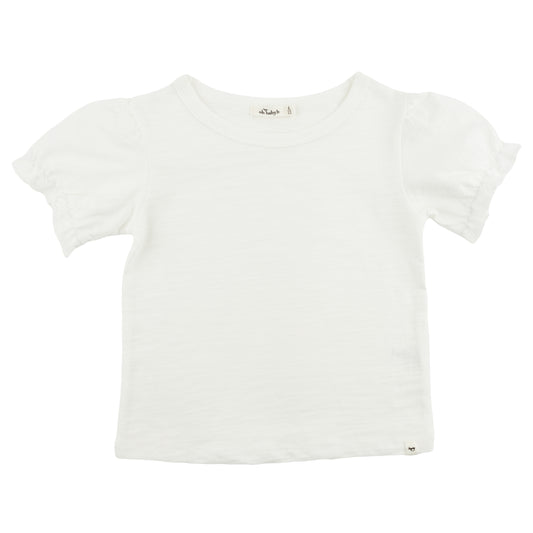 OH BABY! - TG - RUFFLE COTTON SLUB LAYLA TEE - OYSTER