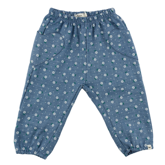 OH BABY! - BBY - SUNBURST HEART SIDE POCKET PANT - DENIM