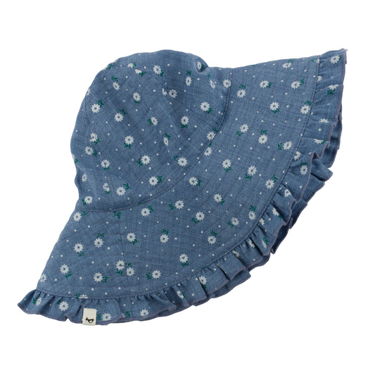 OH BABY! - BBY - SUNBURST RUFFLE SUNHAT - DENIM