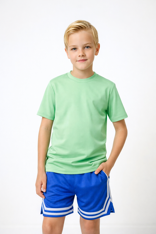 COURTSIDE KIDS  - TB - PRACTICE SHIRT - PALM GREEN