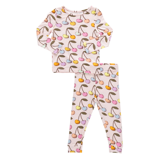 PINK CHIICKEN - BG - BAMBOO PJ SET - CLOUD PINK CHERRY