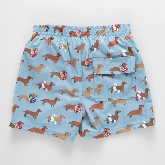 PINK CHICKEN - BB - BOYS SWIM TRUNK - SWIM DACHSHUNDS