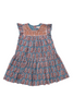 Pink Chicken - Blue Paisley Fiona Ruffle Dress