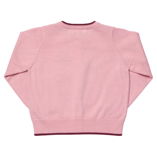 PINK CHICKEN - TG - GIRLS MAUDE SWEATER - CRISP APPLE