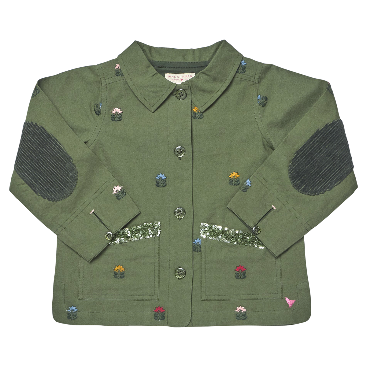 PINK CHICKEN - BG - GIRLS LEONA BARN JACKET - FOUR LEAF CLOVER