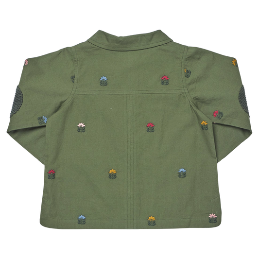PINK CHICKEN - TG - GIRLS LEONA BARN JACKET - FOUR LEAF CLOVER