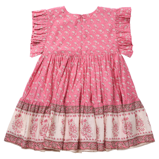 PINK CHICKEN - BG - GIRLS KIT DRESS - SMALL PAISLEY