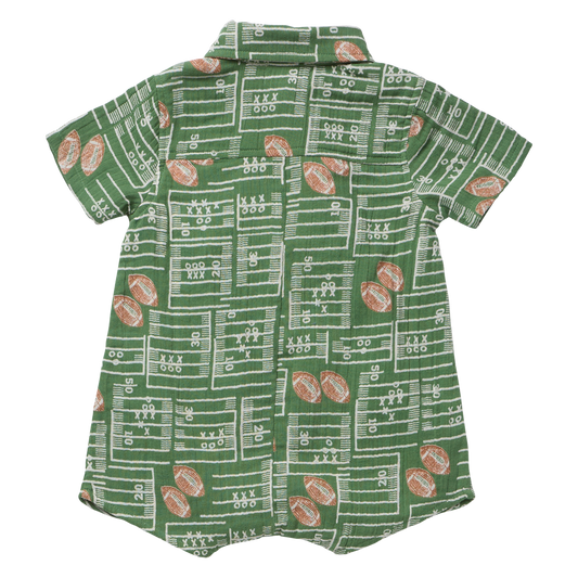 PINK CHICKEN - BBY - BABY BOYS EASTON JUMPER - FOOTBALL FIELD