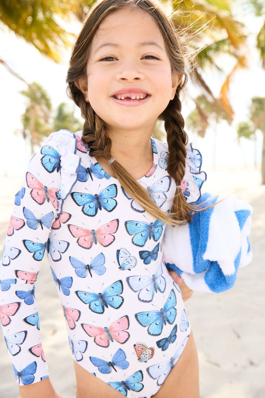 PINK CHICKEN - BG - GIRLS RACHEL SUIT - VINTAGE BUTTERFLIES