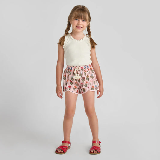 PINK CHICKEN - BG - GIRLS MILLIE SHORT - MULTI FLOWER DROP