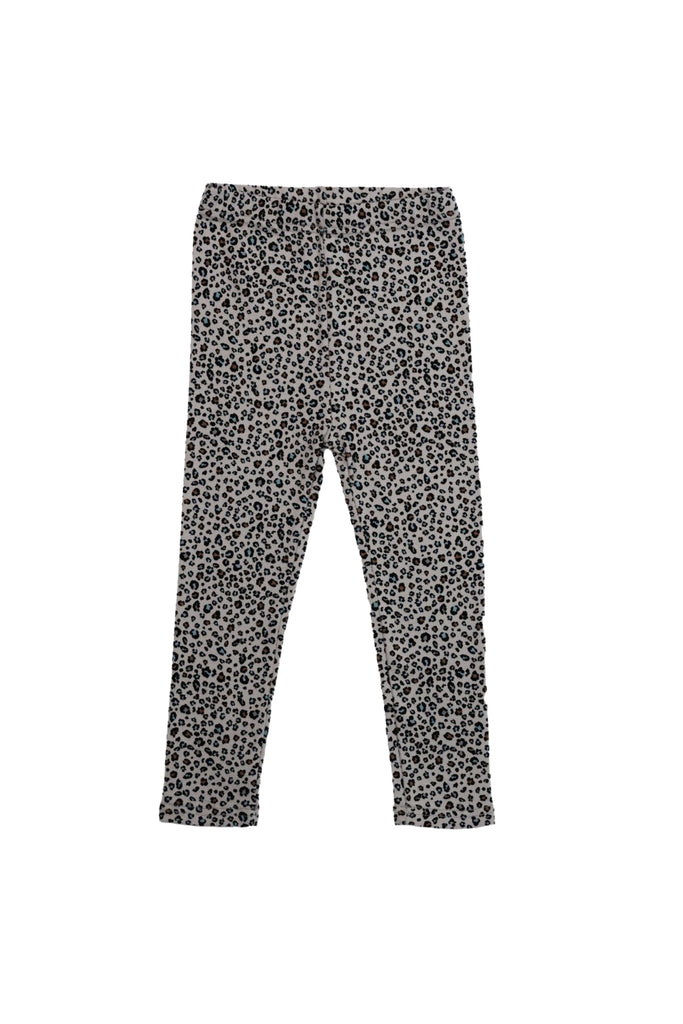 Petite Hailey - Stretch Play Leggings Gray Leopard