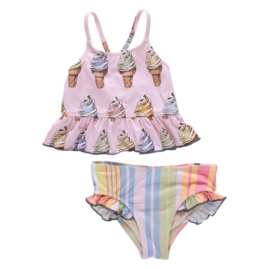PINK CHICKEN - TG - GIRLS JOY TANKINI - PINK SOFT SERVE