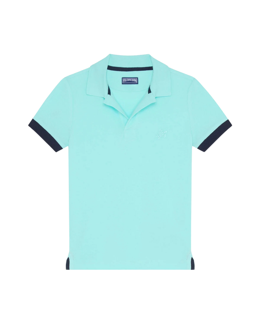 VILEBREQUIN - BB - BOY SOLID COTTON PIQUE - OXYGENE