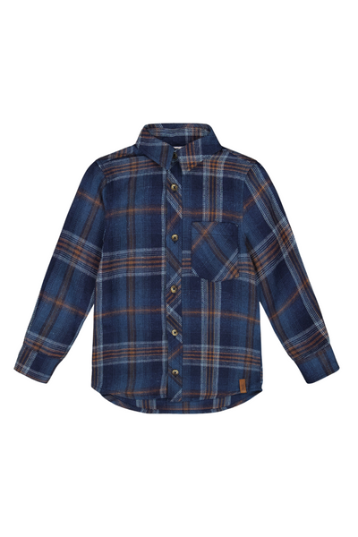 Deux Par Deux - Patchwork Plaid Flannel Shirt