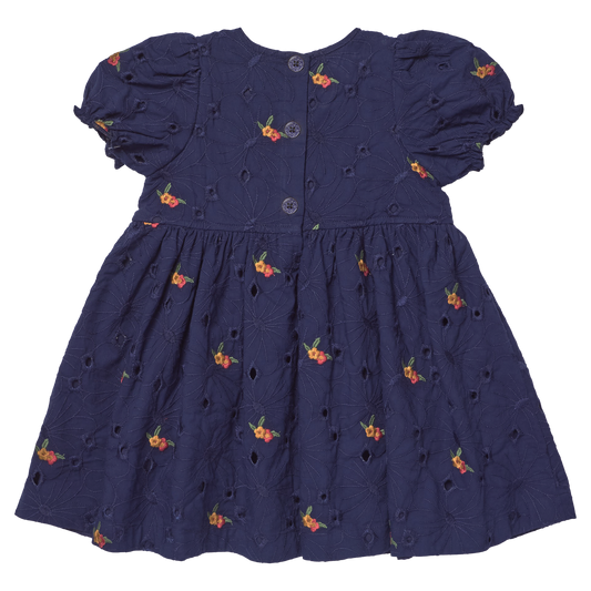 PINK CHICKEN - TG - GIRLS ELIZA DRESS - EYELET EMBROIDERY