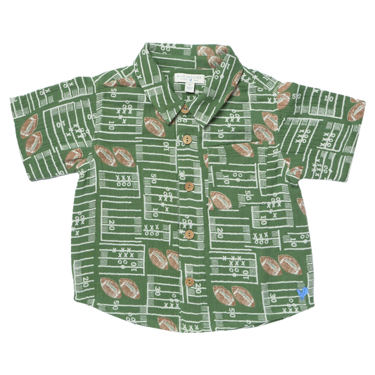 PINK CHICKEN - TB - BOYS JACK SHIRT - FOOTBALL FIELD