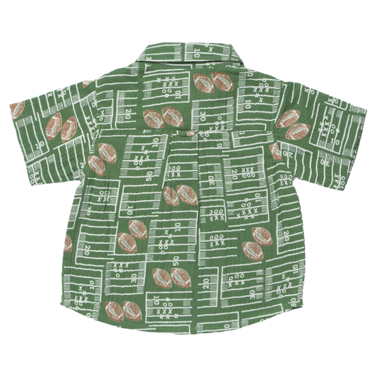 PINK CHICKEN - TB - BOYS JACK SHIRT - FOOTBALL FIELD