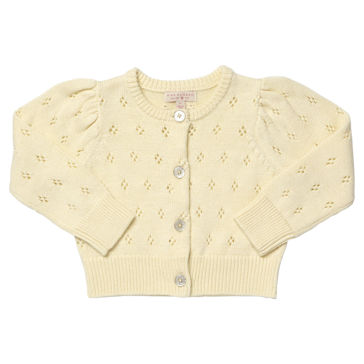 PINK CHICKEN - BABY GIRLS CONNIE SWEATER - IVORY