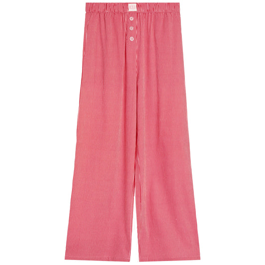 KATIE J NYC - BG - QUINCY LOUNGE PANT - TRUE RED/BABY PINK