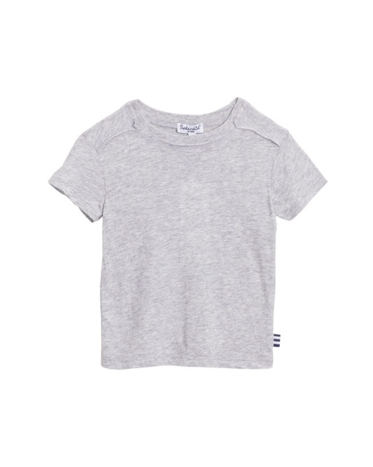 SPLENDID - BBY - SHORT SLEEVE TEE - HEATHER GREY