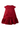 Rachel Riley - Red Petal Damask Drop Hem Dress